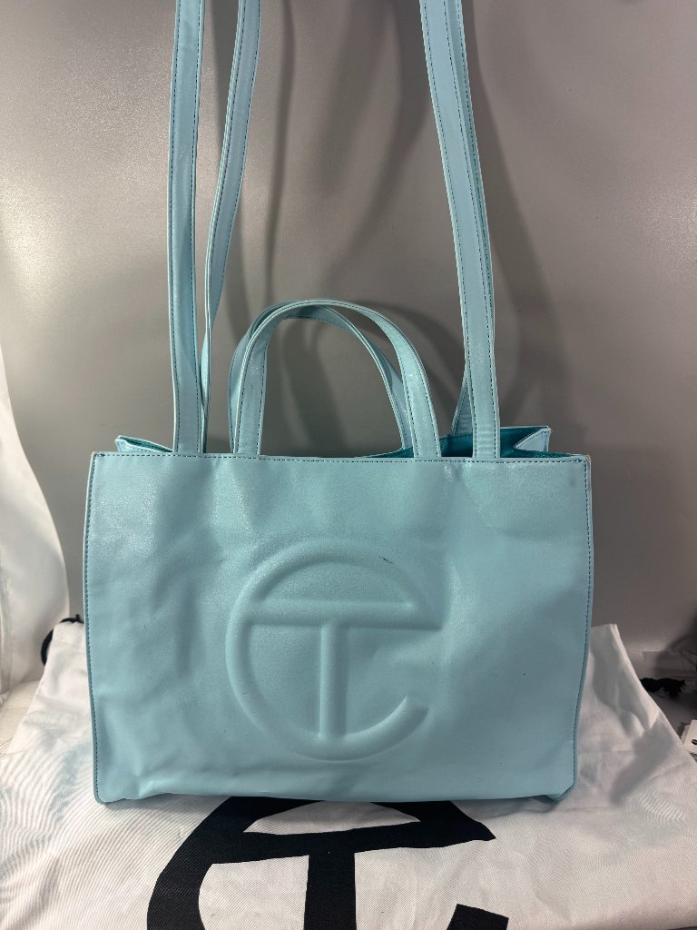 Telfar Vegan Leather Crossbody Bag, Blue
